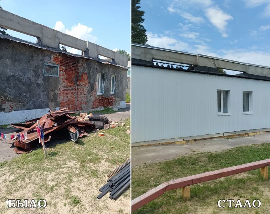 Завершились работы по текущему ремонту кровли и стены бассейна детского сада № 33 «Дельфин»